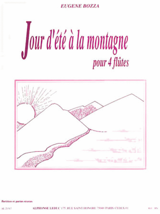 Book cover for Eugene Bozza - Jour D?ete A La Montagne, Pour Quatre Flutes