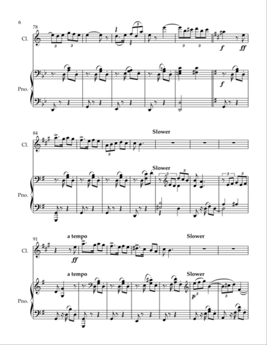 Escamilla Clarinet Solo scores gallery preview page 6