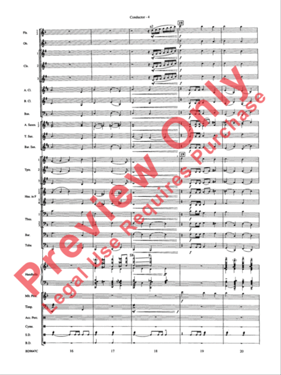 Tidings! (A Christmas Carol Fantasy) Concert Band scores gallery preview page 6