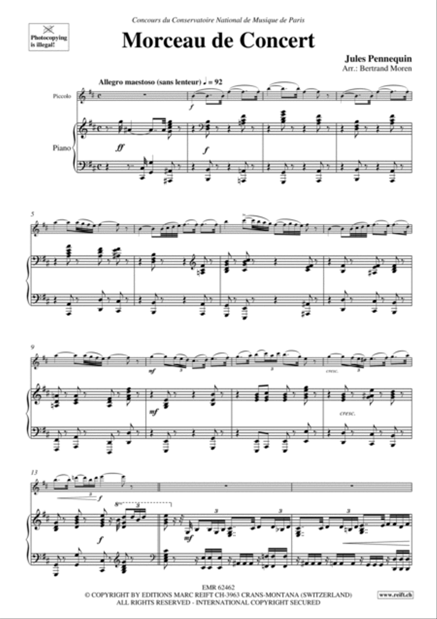 Morceau de Concert Piccolo scores gallery preview page 4