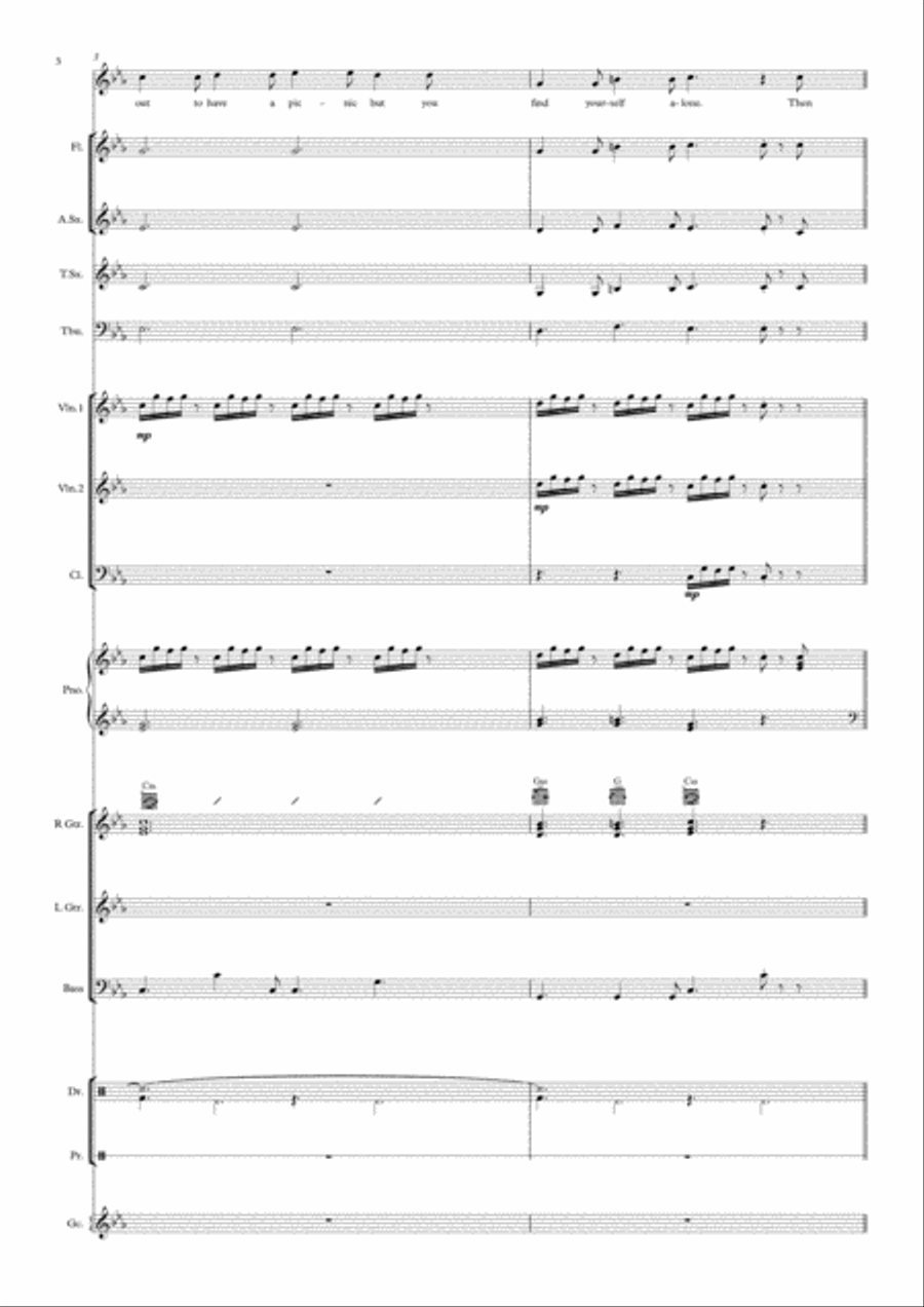 COMPLETE MUSICAL SCORE 'Alice in Wonderland' for Show Bands Concert Band scores gallery preview page 4