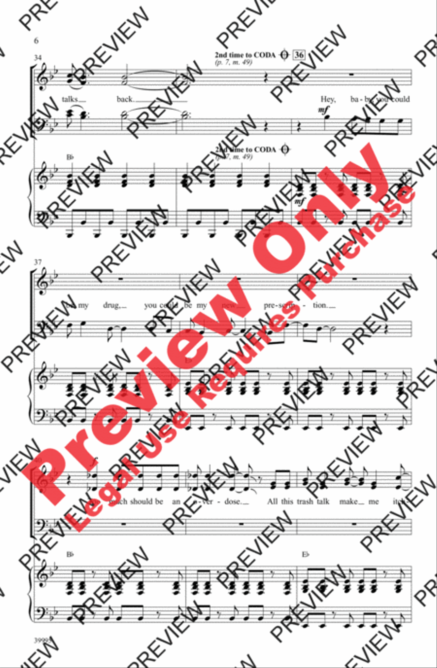Everybody Talks 4-Part scores gallery preview page 6