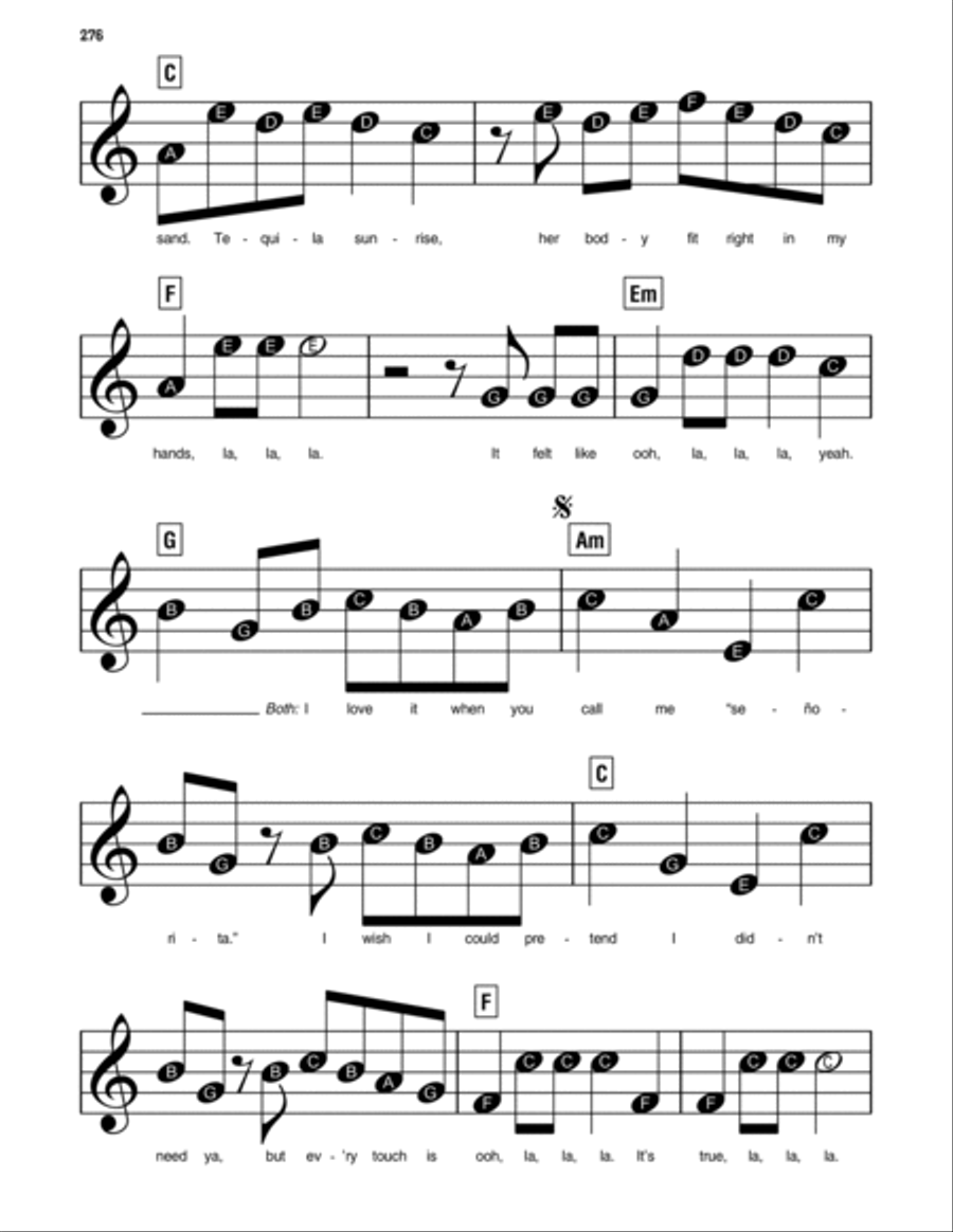 Señorita Easy Piano scores gallery preview page 3