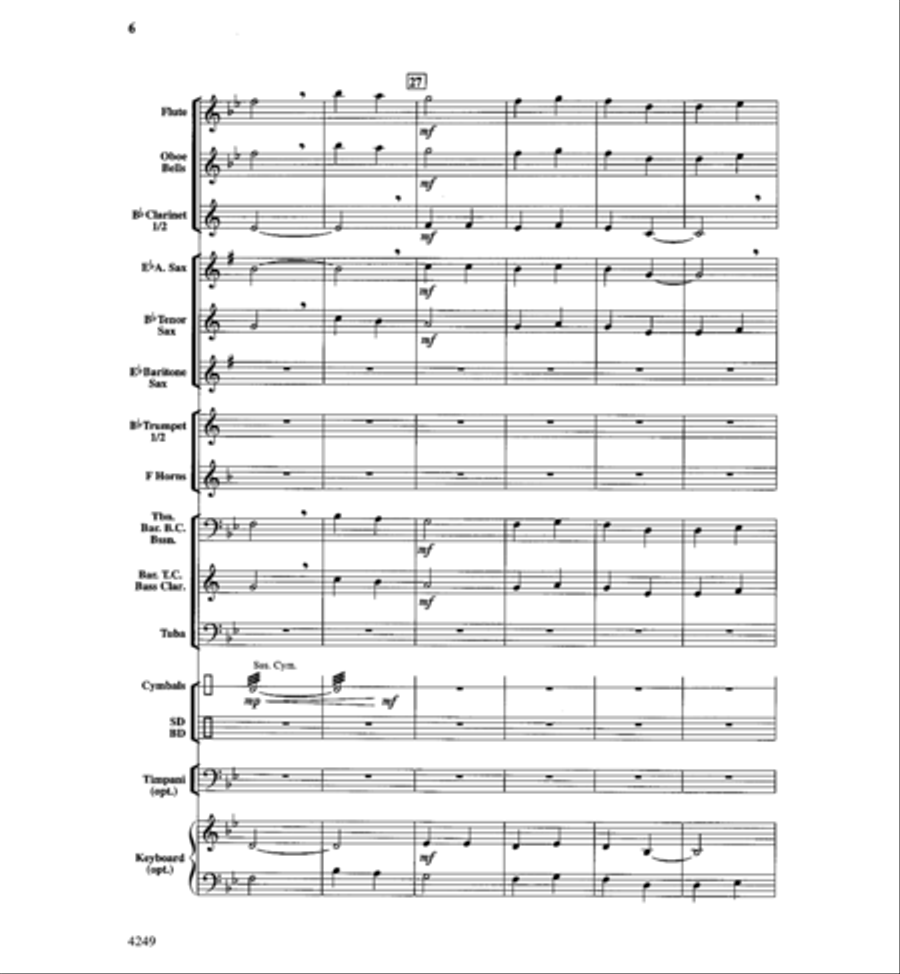 Peanuts & Peanut Butter Concert Band scores gallery preview page 6