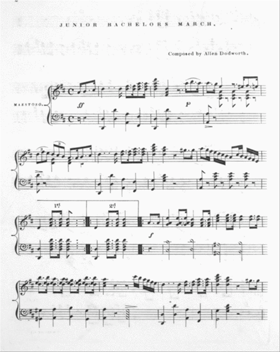 Junior Bachelors' March Piano Solo scores gallery preview page 2