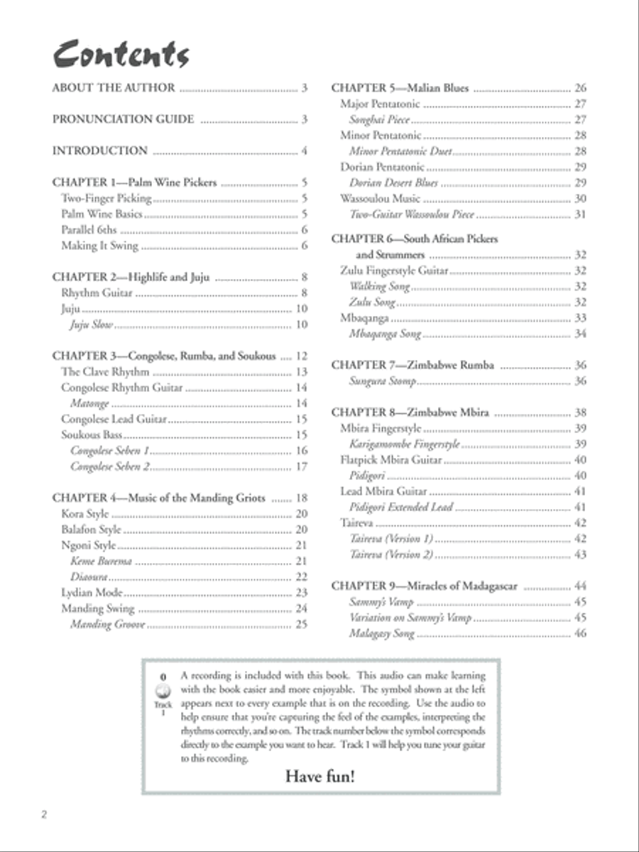 Guitar Atlas Africa Guitar scores gallery preview page 2