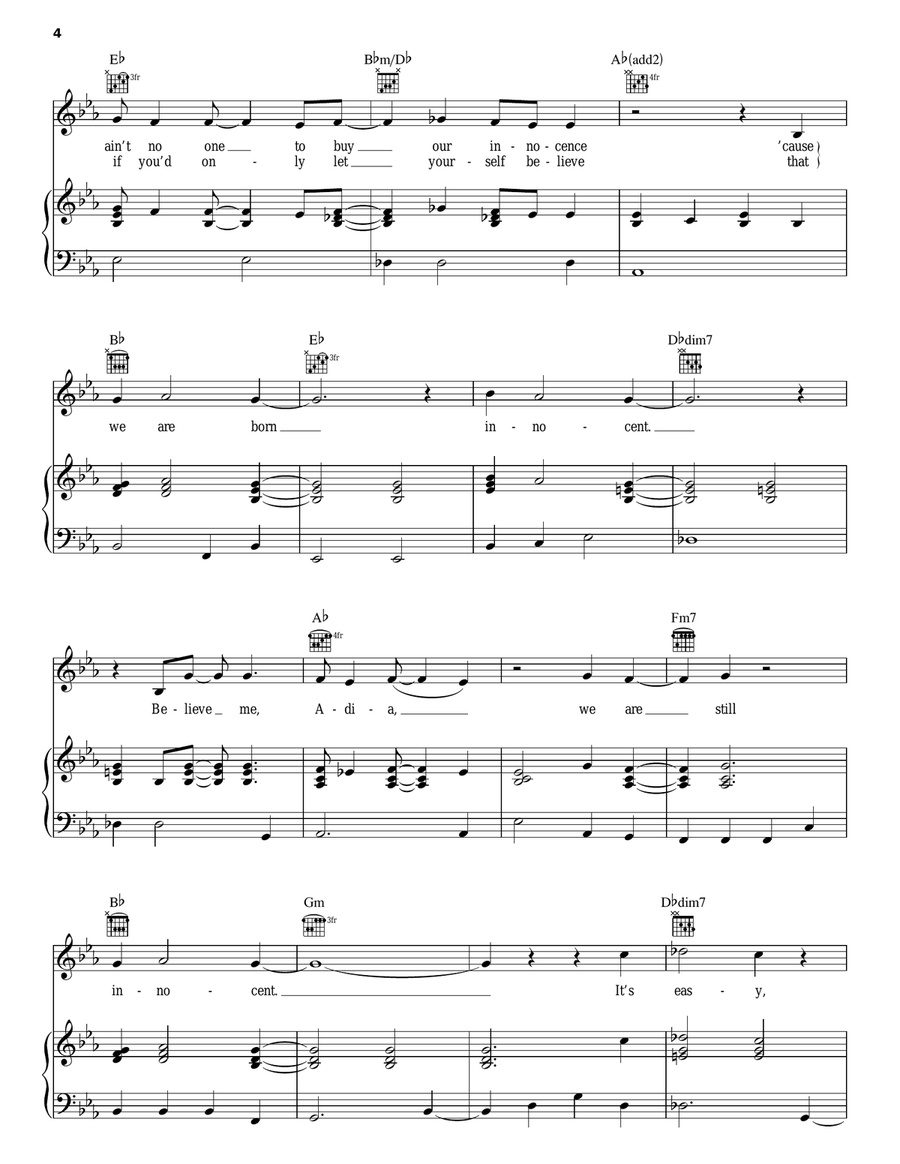 Adia Acoustic Guitar scores gallery preview page 4