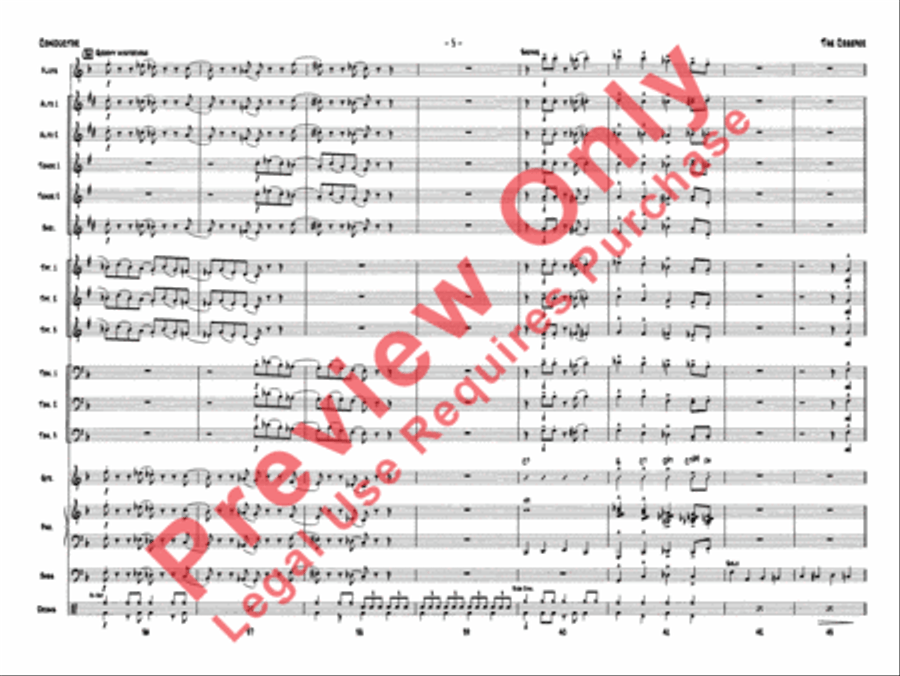 The Creeper (score only) Jazz Ensemble scores gallery preview page 8