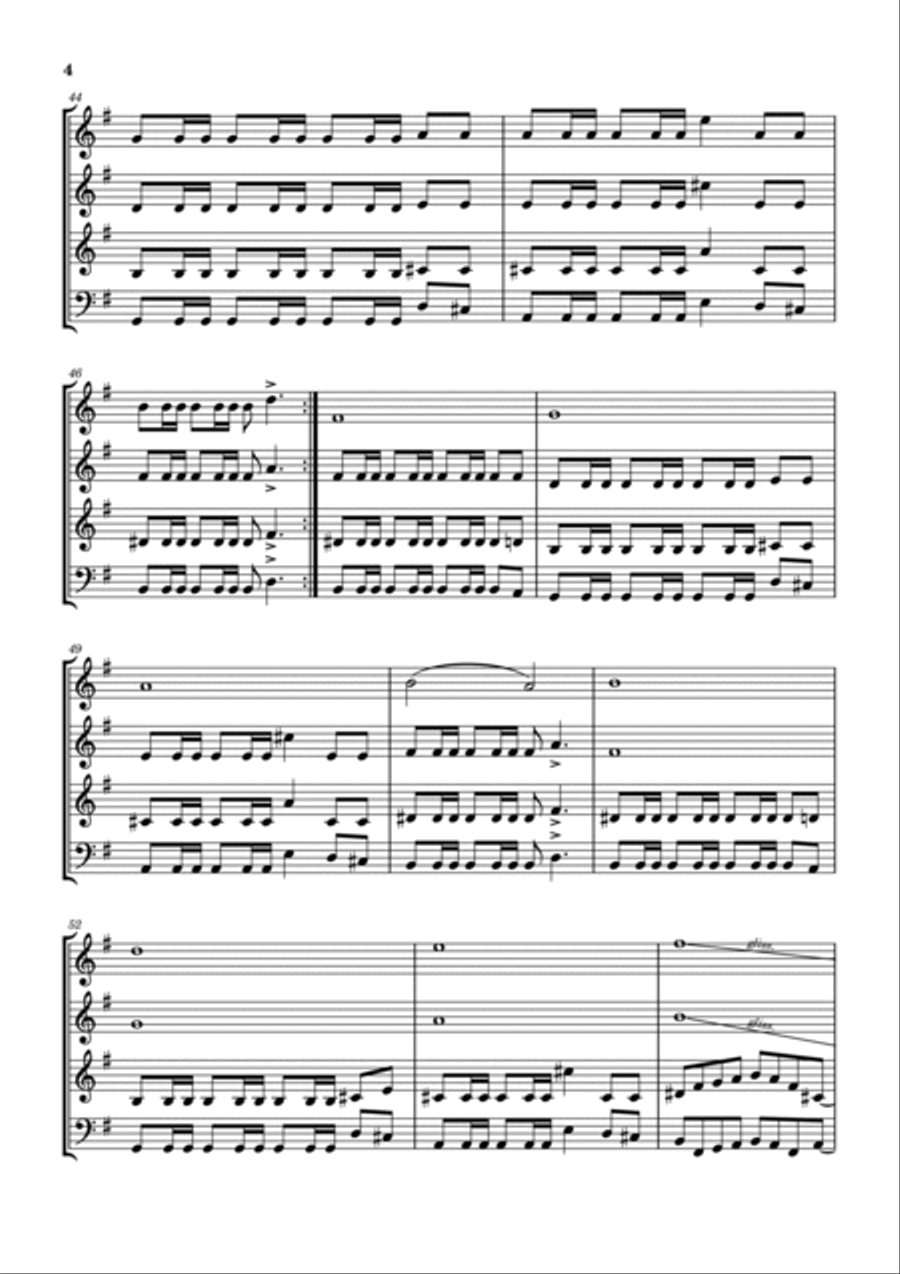 2112 Woodwind Quartet scores gallery preview page 5