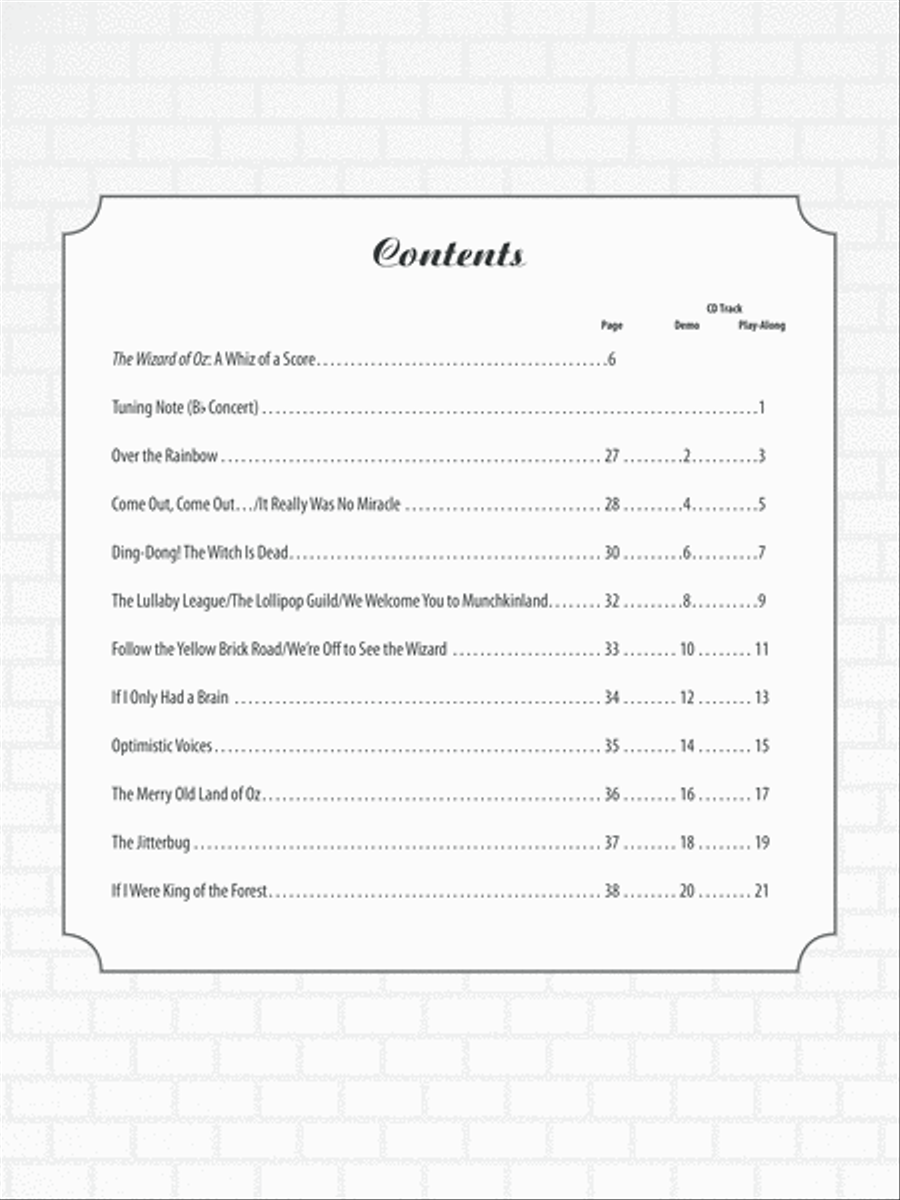 The Wizard of Oz Instrumental Solos Horn Solo scores gallery preview page 2
