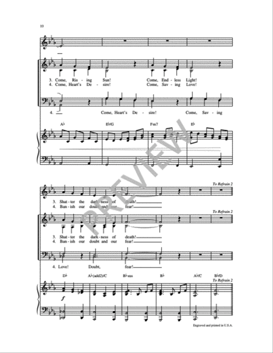 Jesus Hope of the World 4-Part scores gallery preview page 8