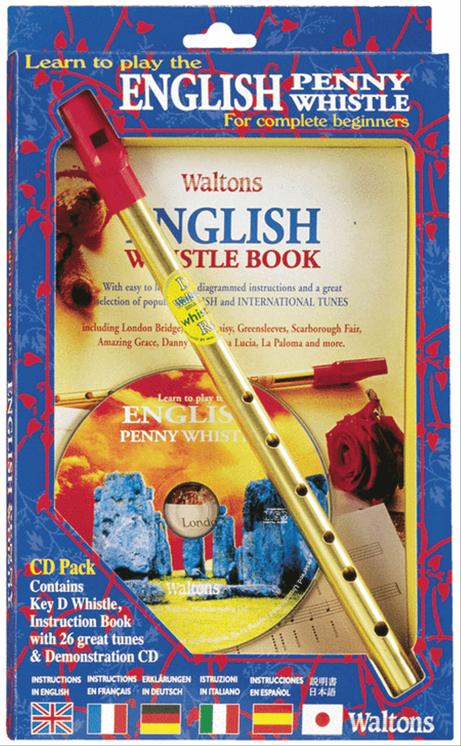 Playing the deals penny whistle