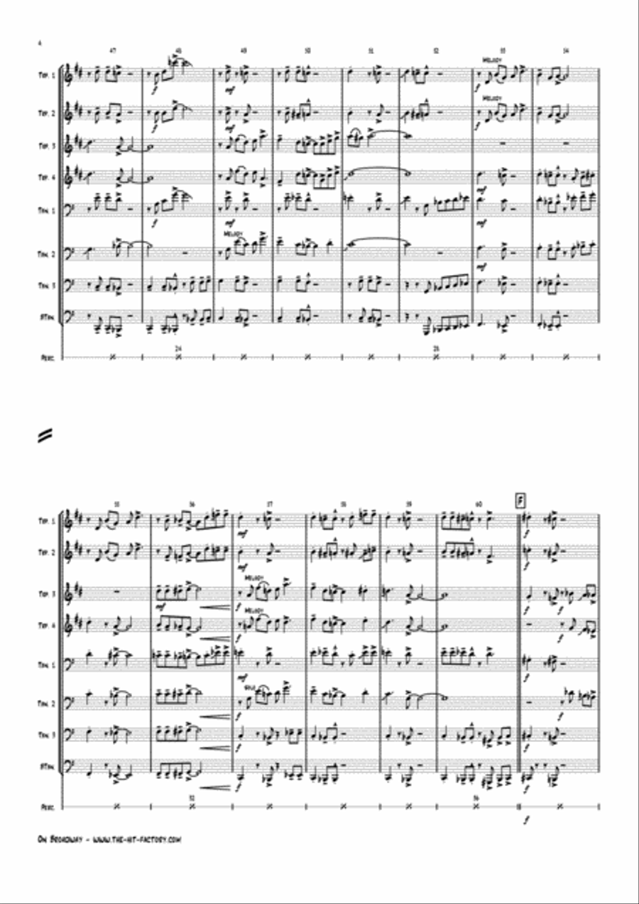 On Broadway Jazz Ensemble scores gallery preview page 6