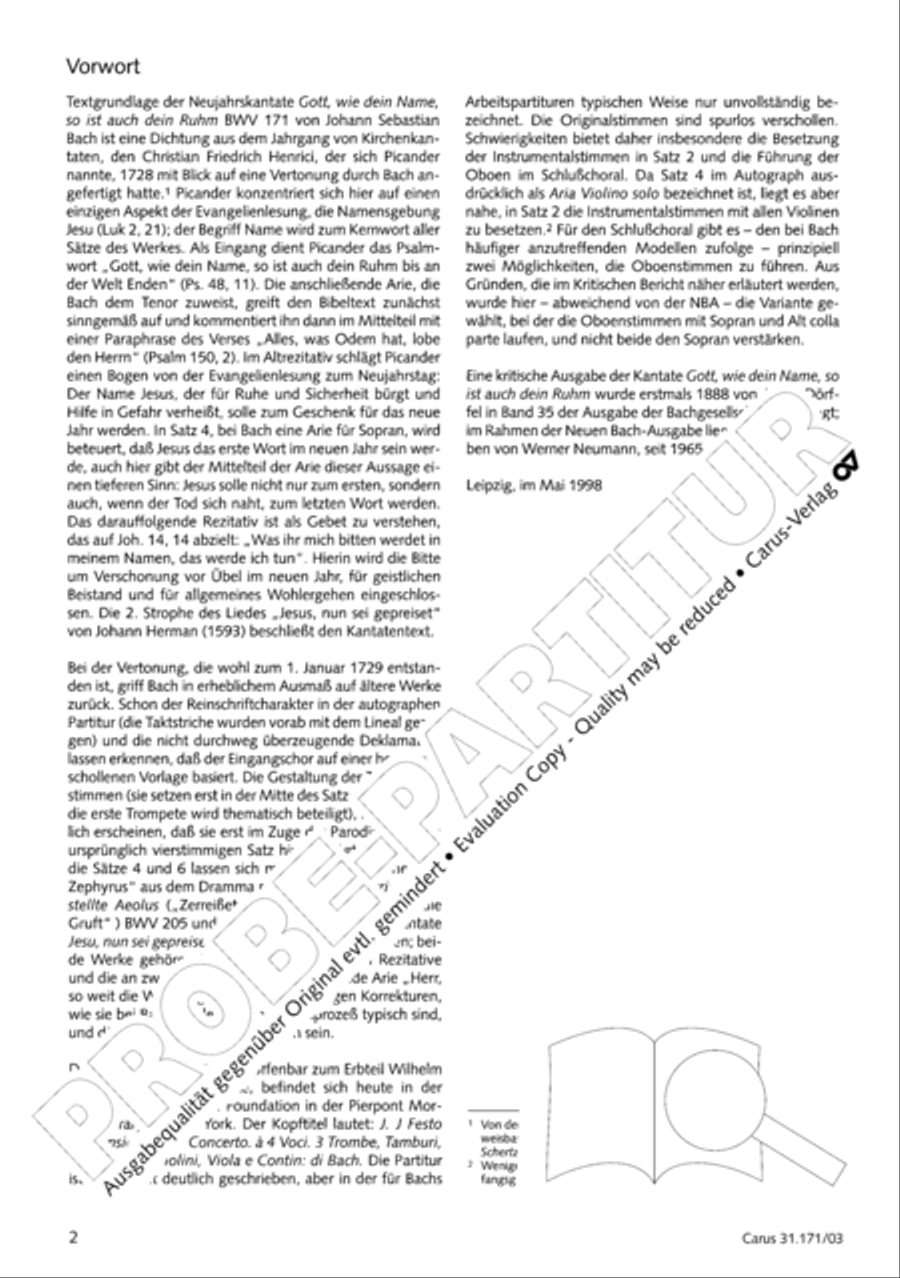 God, as thy name is, so is thy praise (Gott, wie dein Name, so ist auch dein Ruhm) 4-Part scores gallery preview page 3