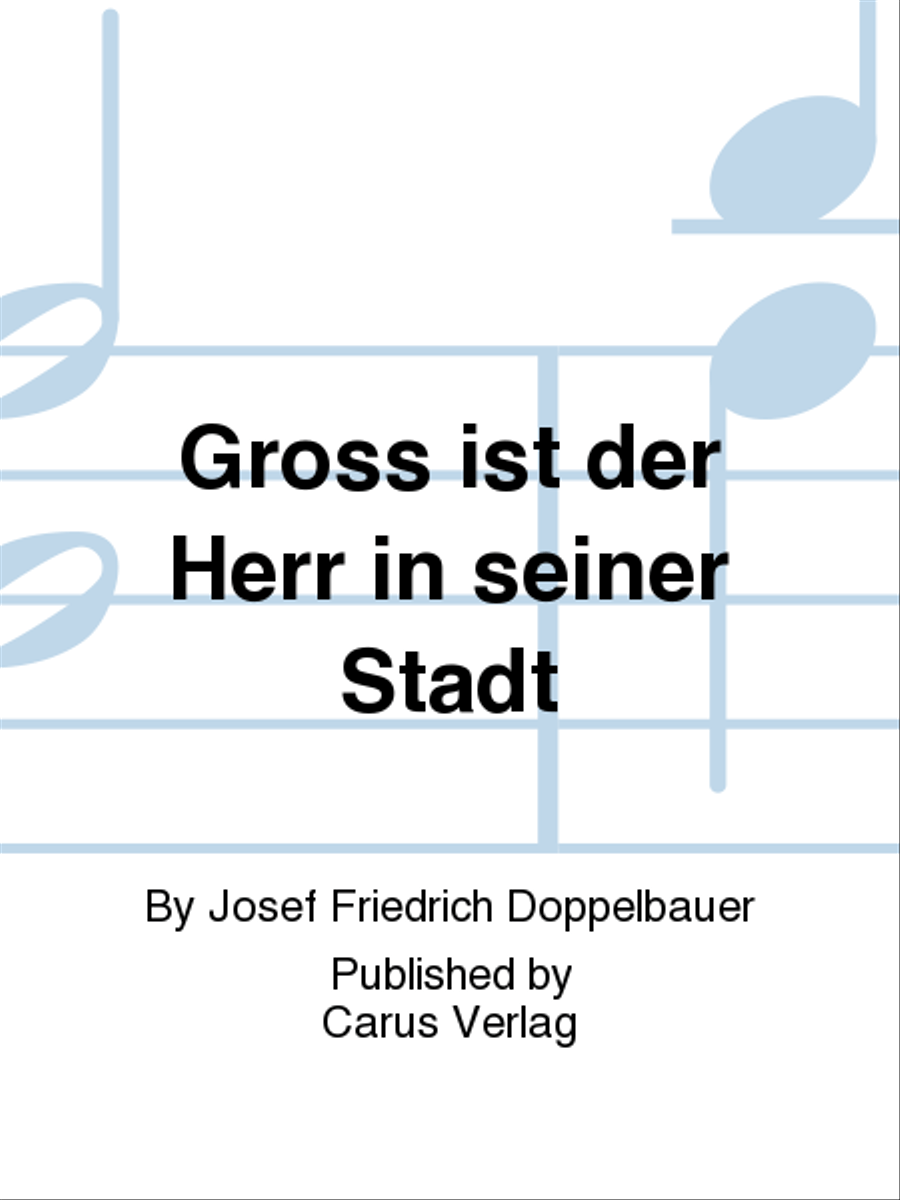 Groß ist der Herr in seiner Stadt 4-Part scores gallery preview page 1