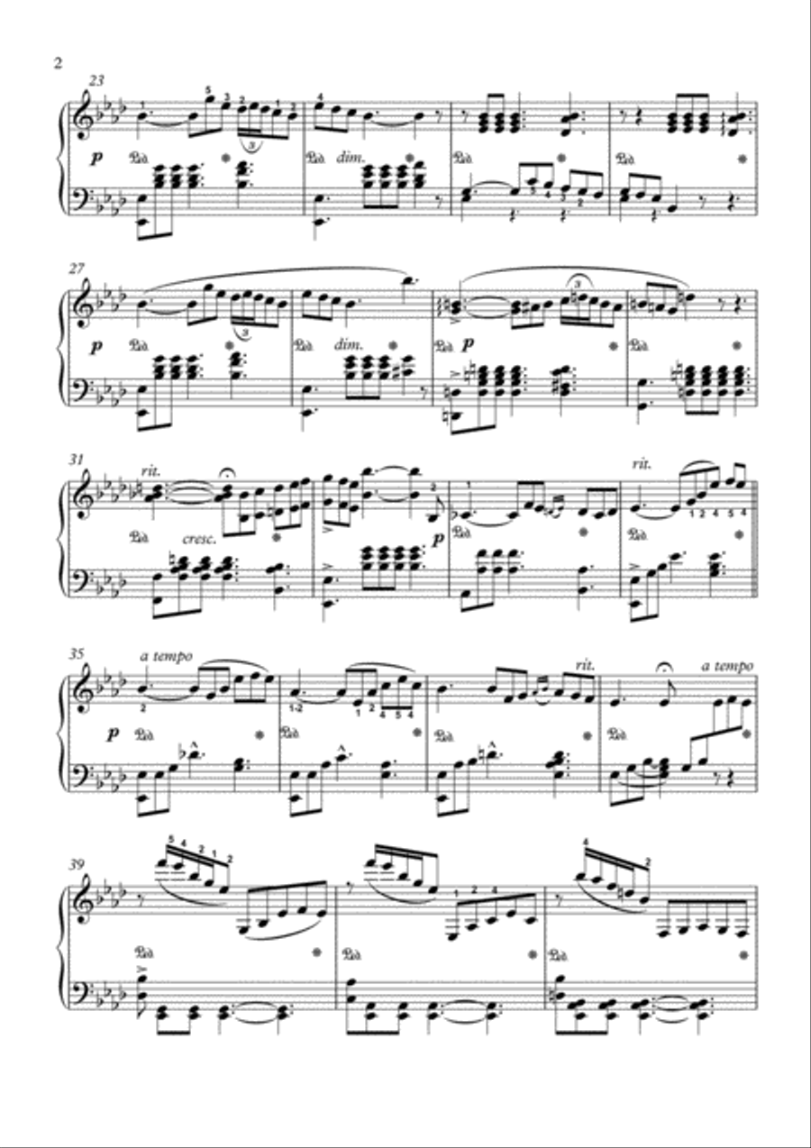 Nocturne by V.C. Nogueras piano solo Piano Solo scores gallery preview page 2