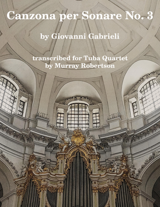Book cover for Canzona per Sonare No. 3 (Tuba/Euphonium Quartet)