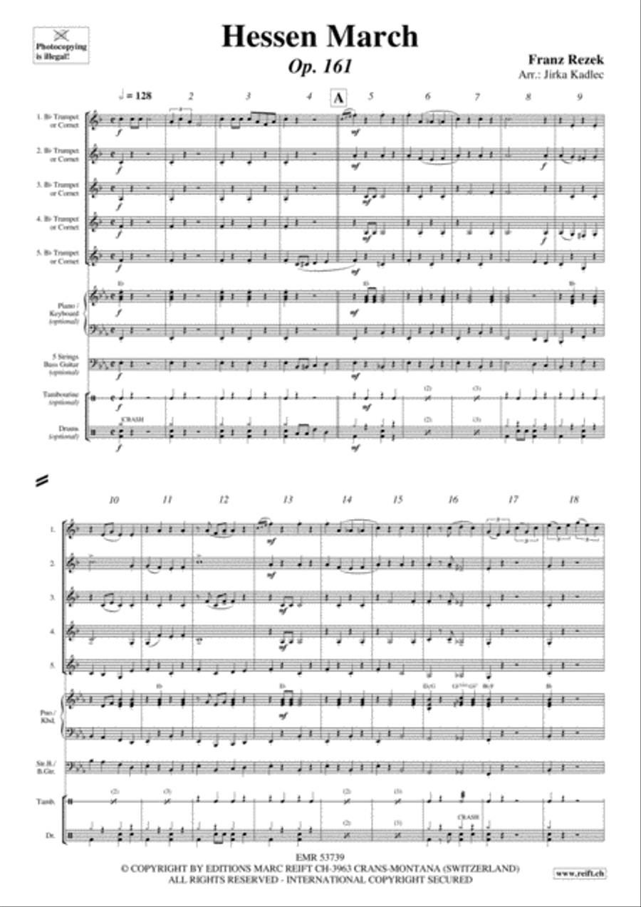 Hessen March Cornet scores gallery preview page 3