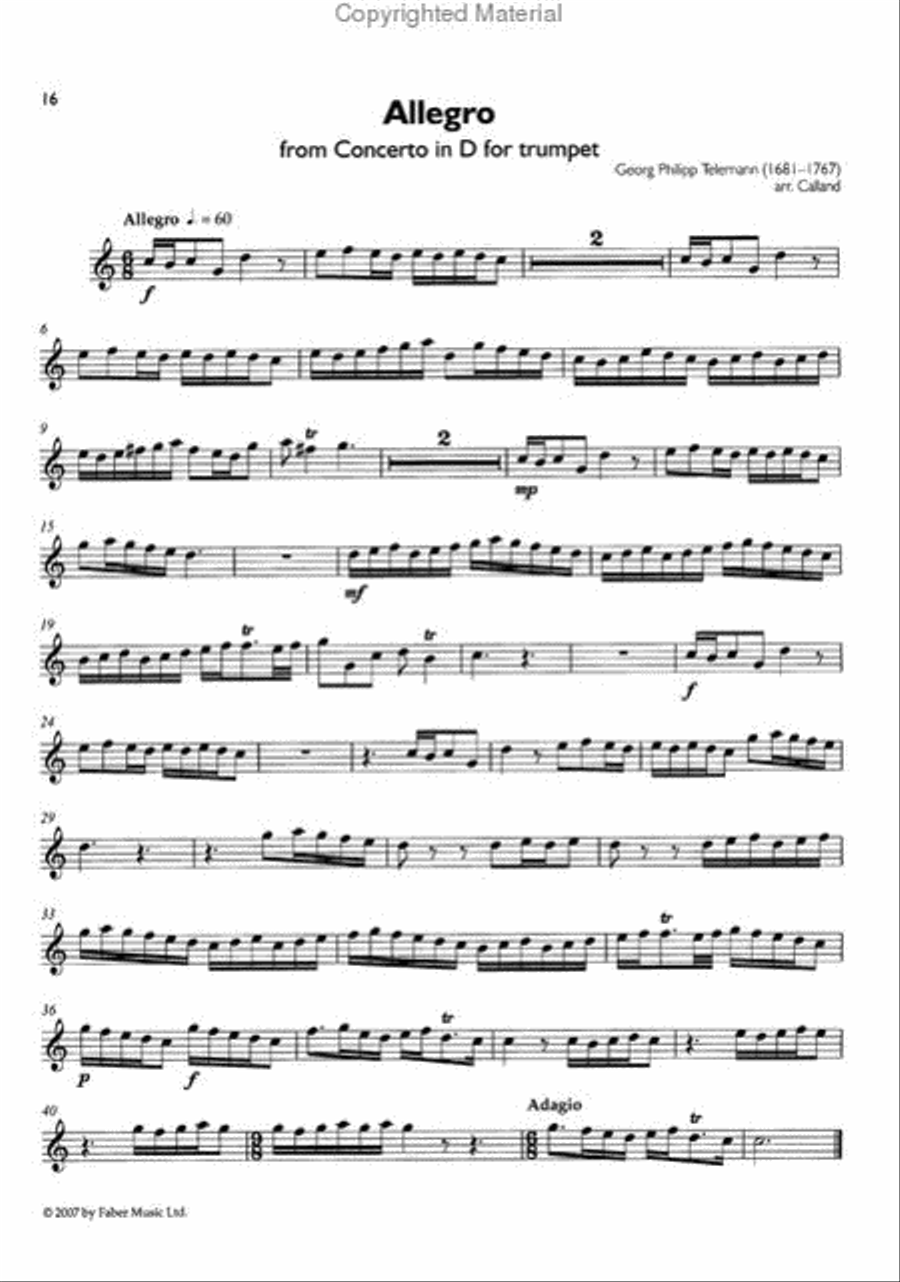 Concert Repertoire for Trumpet Cornet scores gallery preview page 4