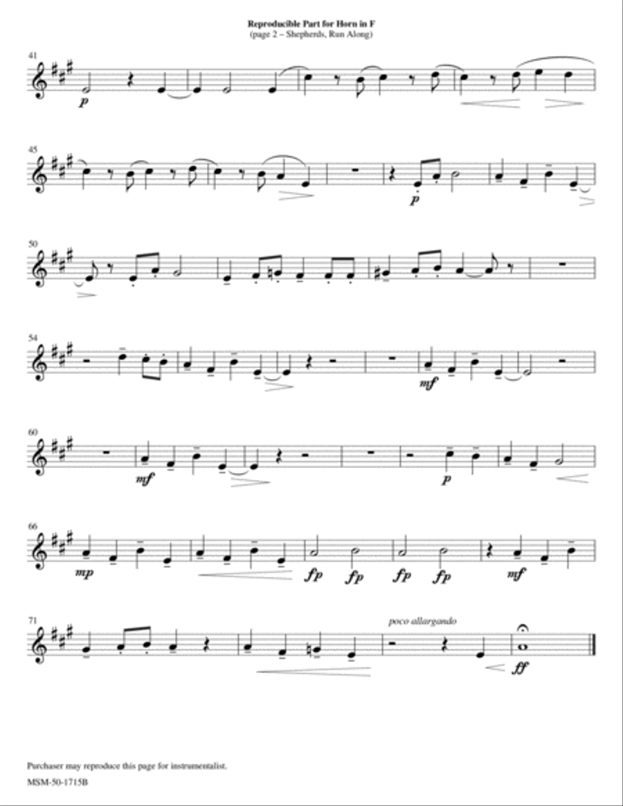 Shepherds, Run Along/Przybieżeli do Betlejem pasterze (Downloadable Brass Ensemble Parts) Choir scores gallery preview page 2