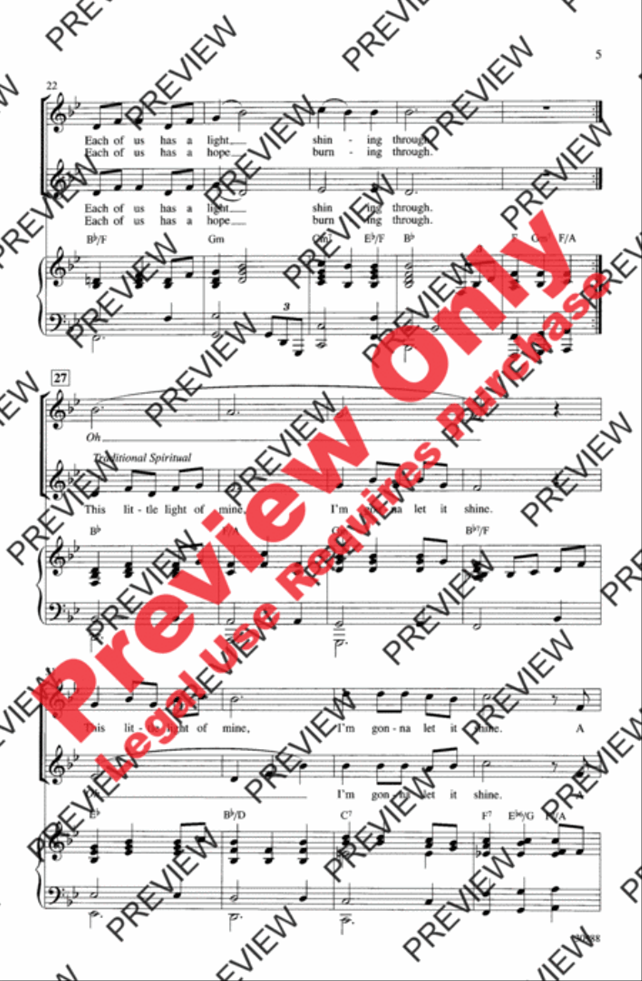 Each of Us Has a Light 2-Part scores gallery preview page 4