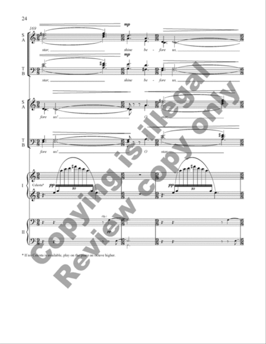 American Triptych: III. Mariner's Carol (Choral Score) 4-Part scores gallery preview page 24
