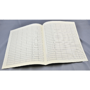 Music manuscript paper 22 staves with bar lines