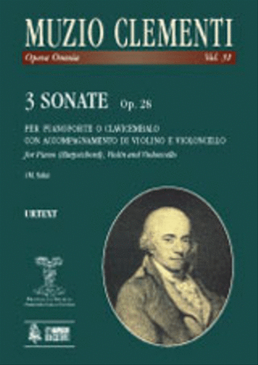 3 Sonatas Op. 28 for Piano (Harpsichord), Violin and Violoncello Piano Trio scores gallery preview page 1