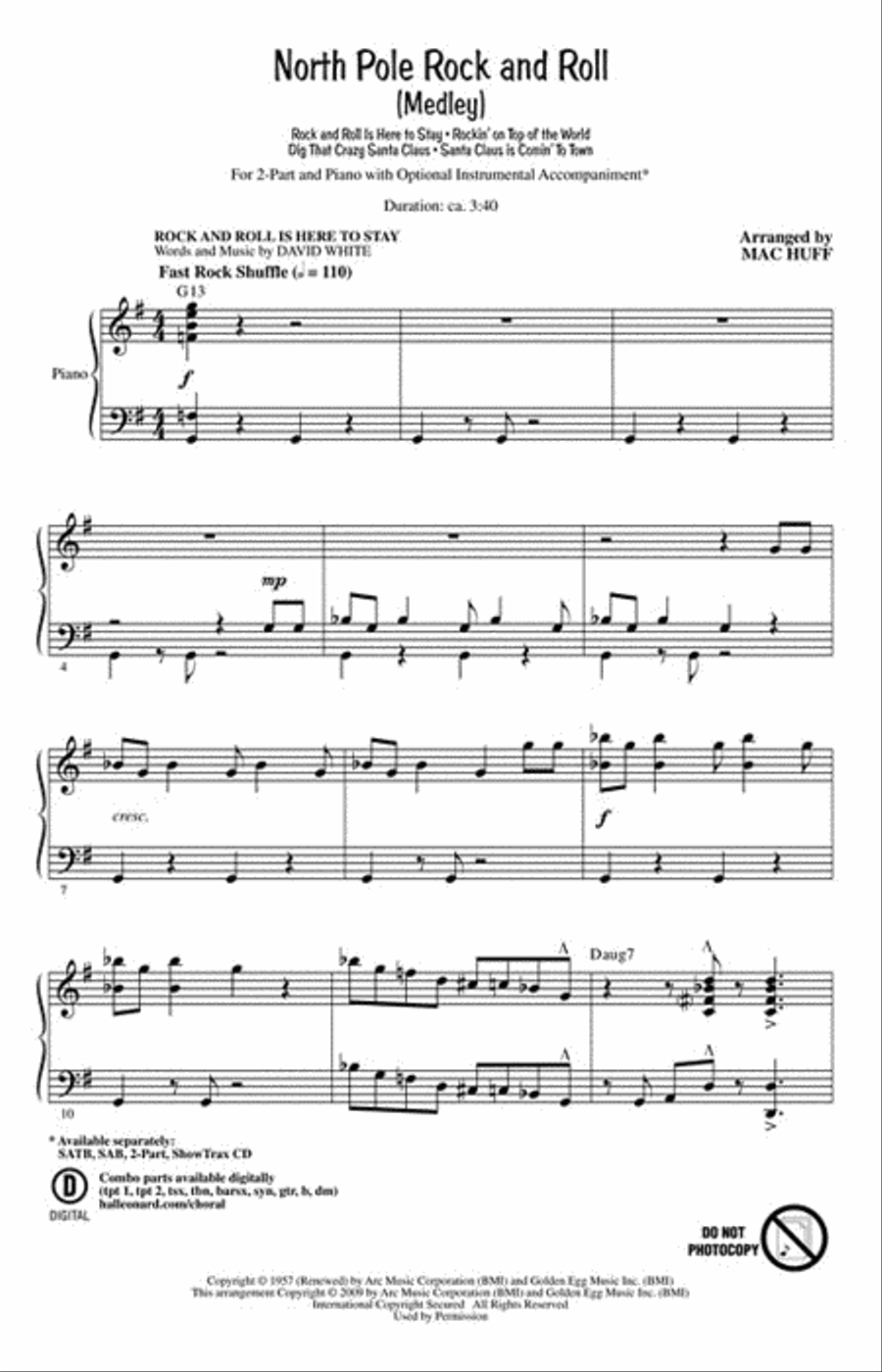 North Pole Rock and Roll 2-Part scores gallery preview page 2
