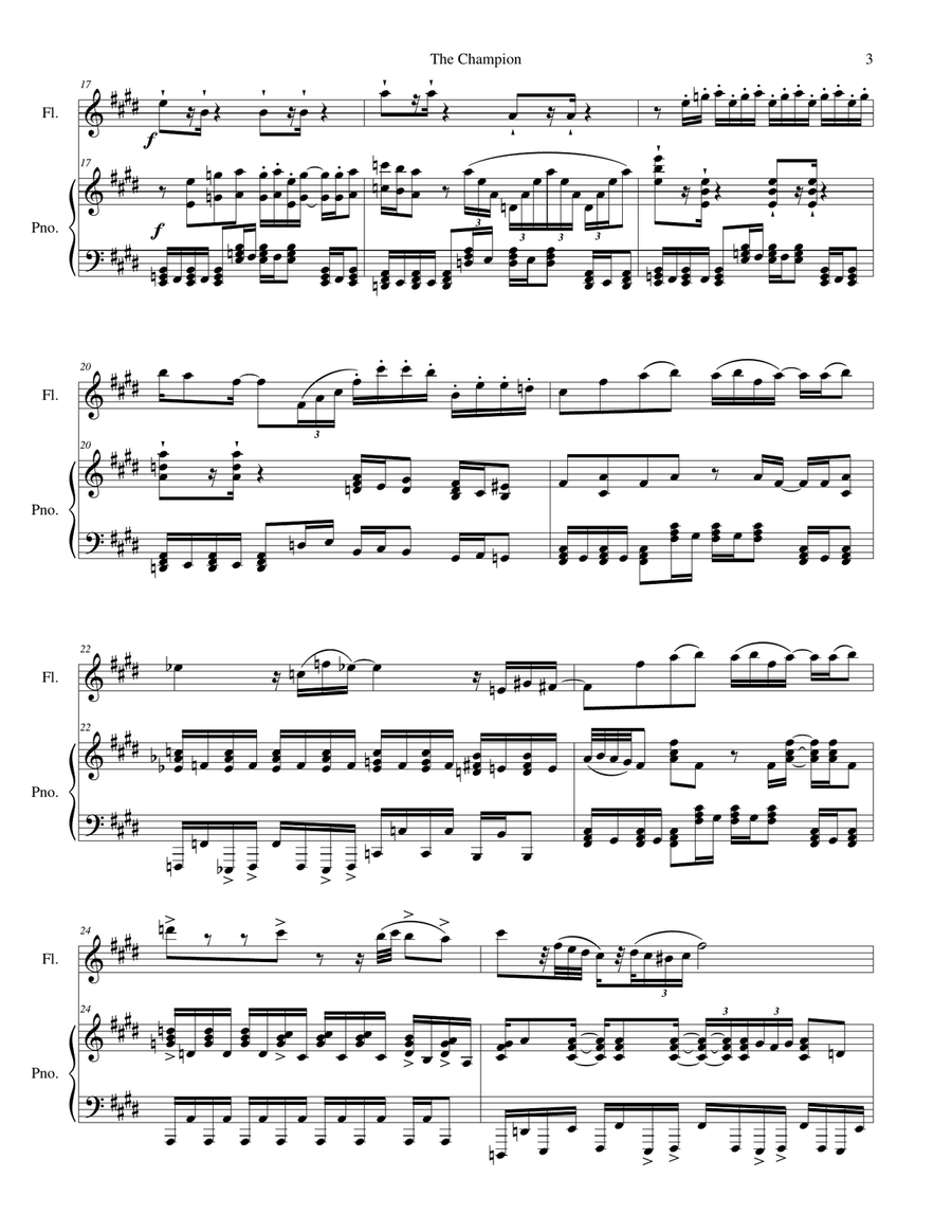 The Champion The Champion Flute Solo scores gallery preview page 3