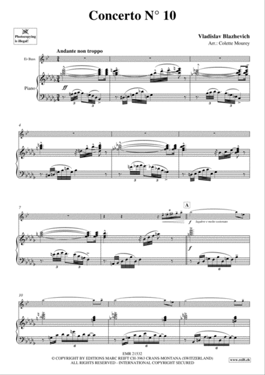 Concerto No. 10 Voice Solo scores gallery preview page 3