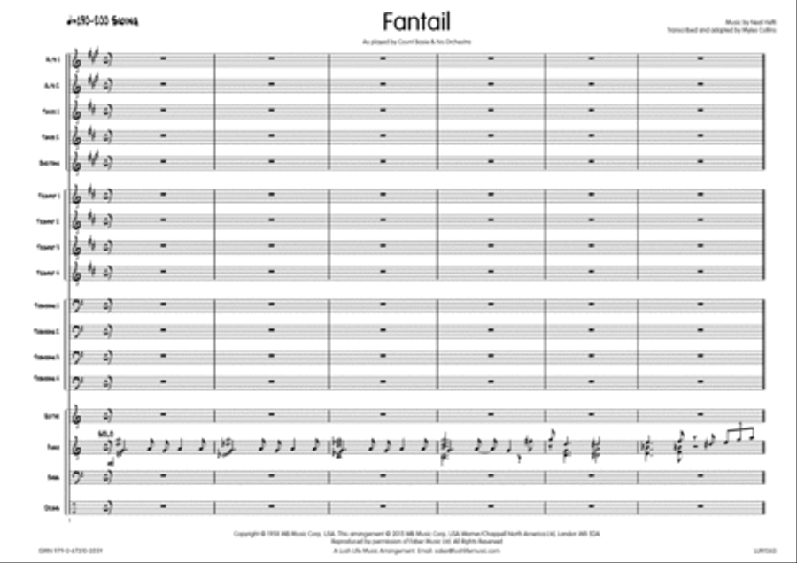 Fantail Big Band scores gallery preview page 2