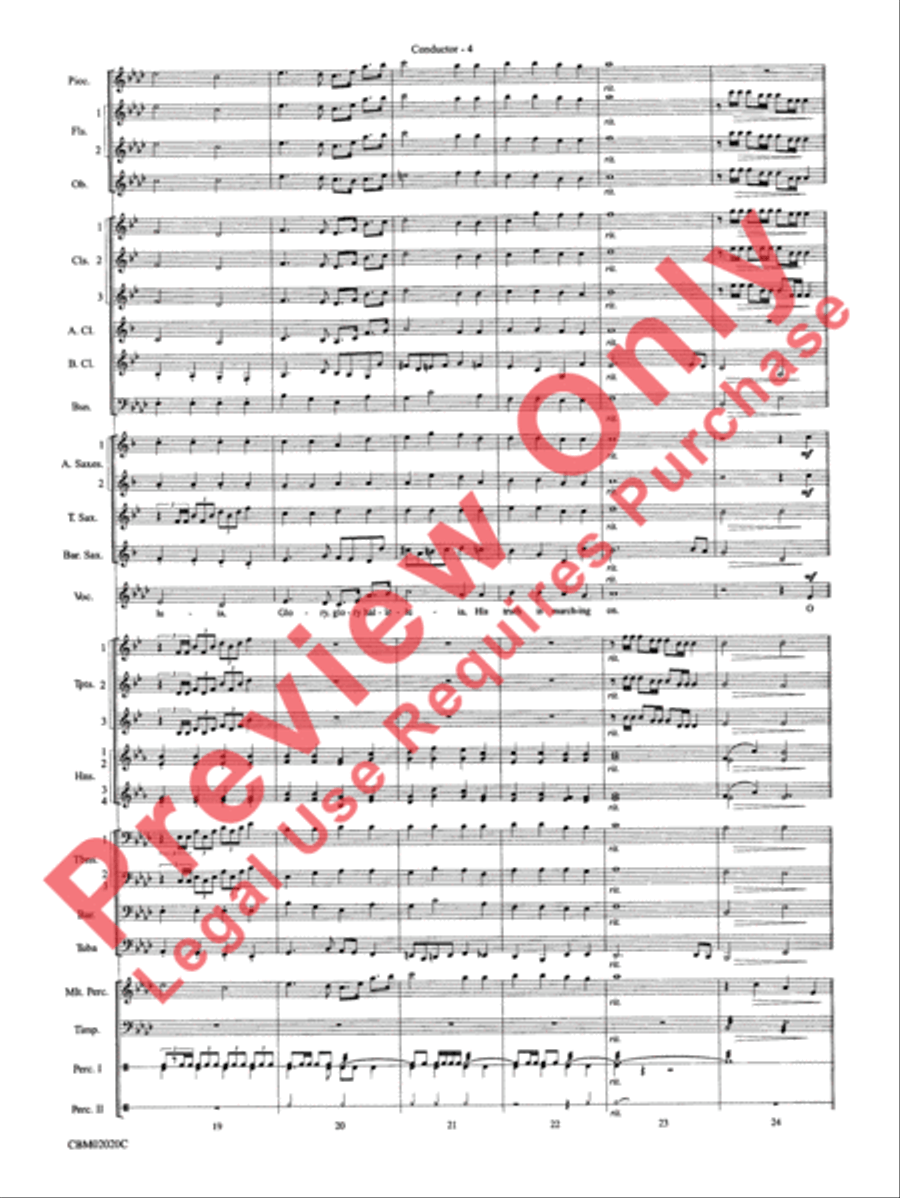 The Ultimate Patriotic Sing-Along Concert Band scores gallery preview page 7