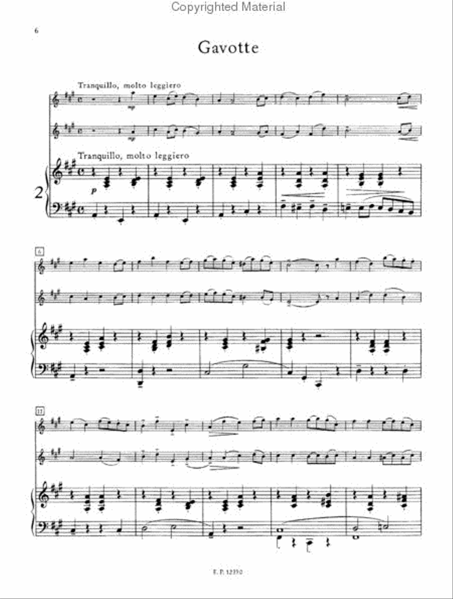 Drei Duette - 2 Violins and Piano String Duet scores gallery preview page 4