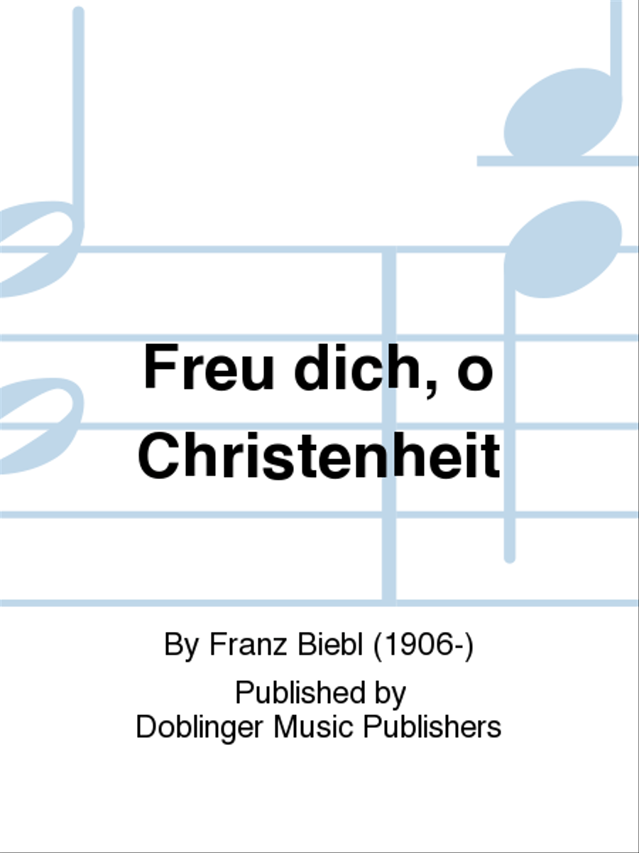 Freu dich, o Christenheit Choir scores gallery preview page 1