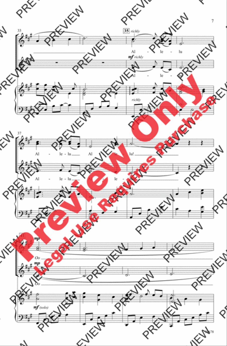 Missa Festiva Women's Choir scores gallery preview page 8