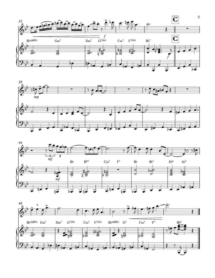 Stranger On The Shore Flute Solo scores gallery preview page 3