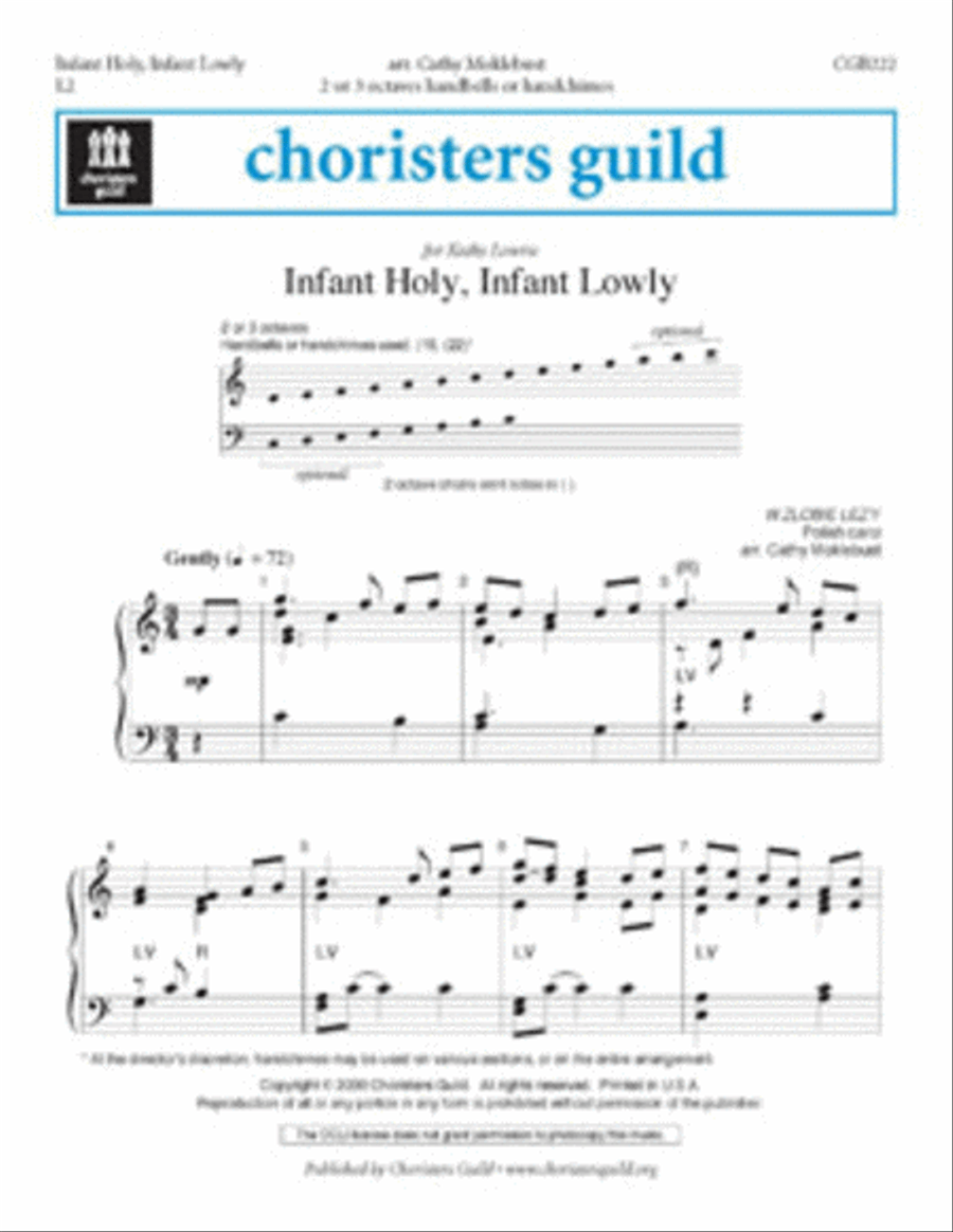 Infant Holy Infant Lowly (2-3 Octaves)