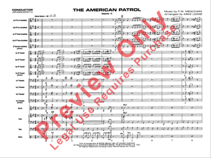 Superset #5: The Patriotic Collection (Medley) Jazz Ensemble scores gallery preview page 26