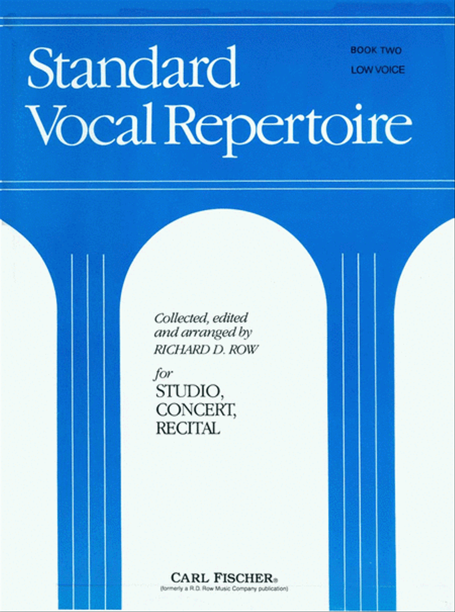 Standard Vocal Repertoire Volume 2 for Low Voice