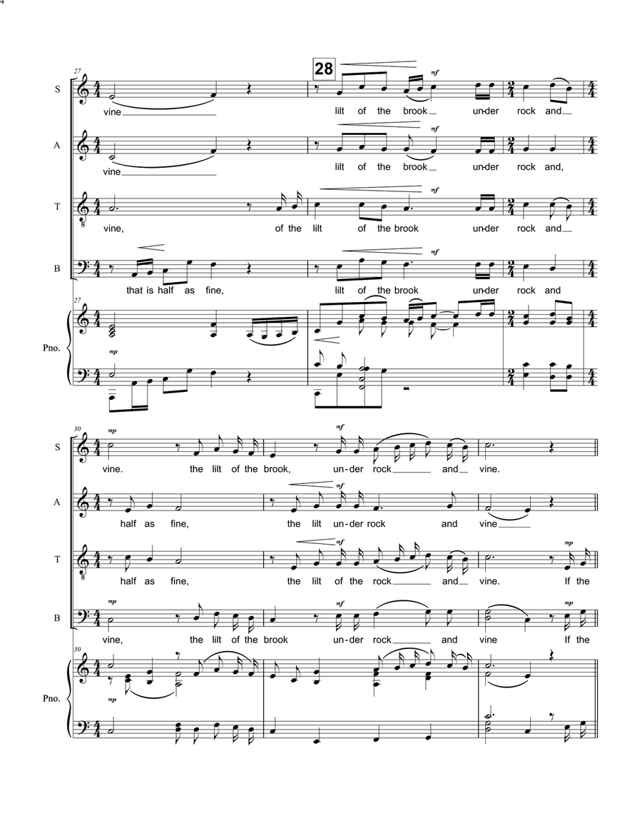One Poet More Divisi scores gallery preview page 6