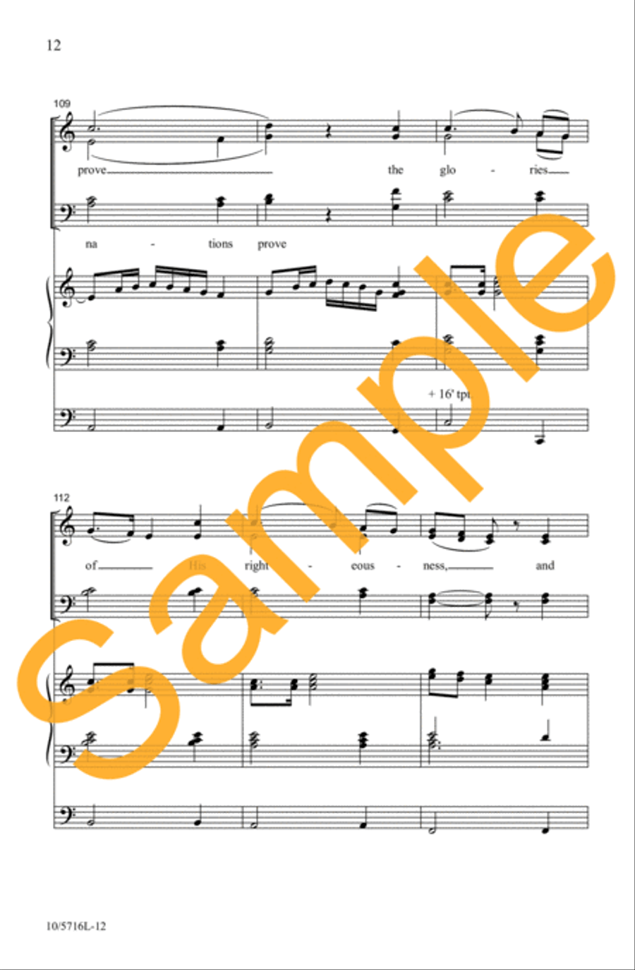 Sing Joy to the World 4-Part scores gallery preview page 11
