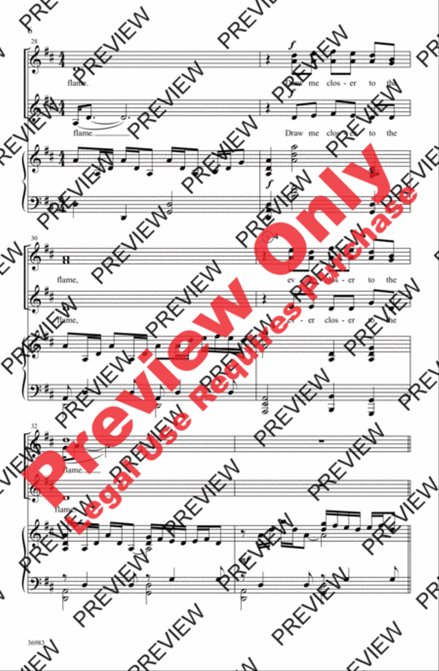 The Flame Women's Choir scores gallery preview page 6