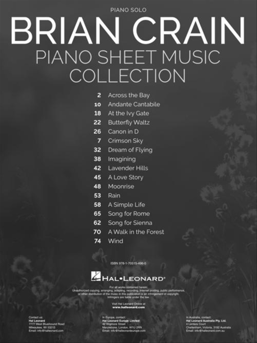 Brian Crain – Piano Sheet Music Collection Piano Solo scores gallery preview page 3