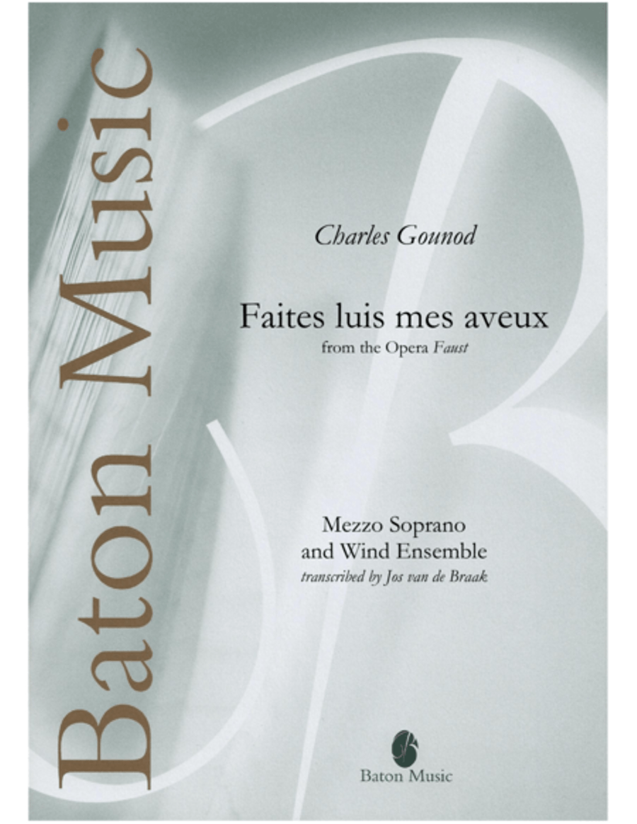 Faites luis mes aveux Faites luis mes aveux Concert Band scores gallery preview page 1