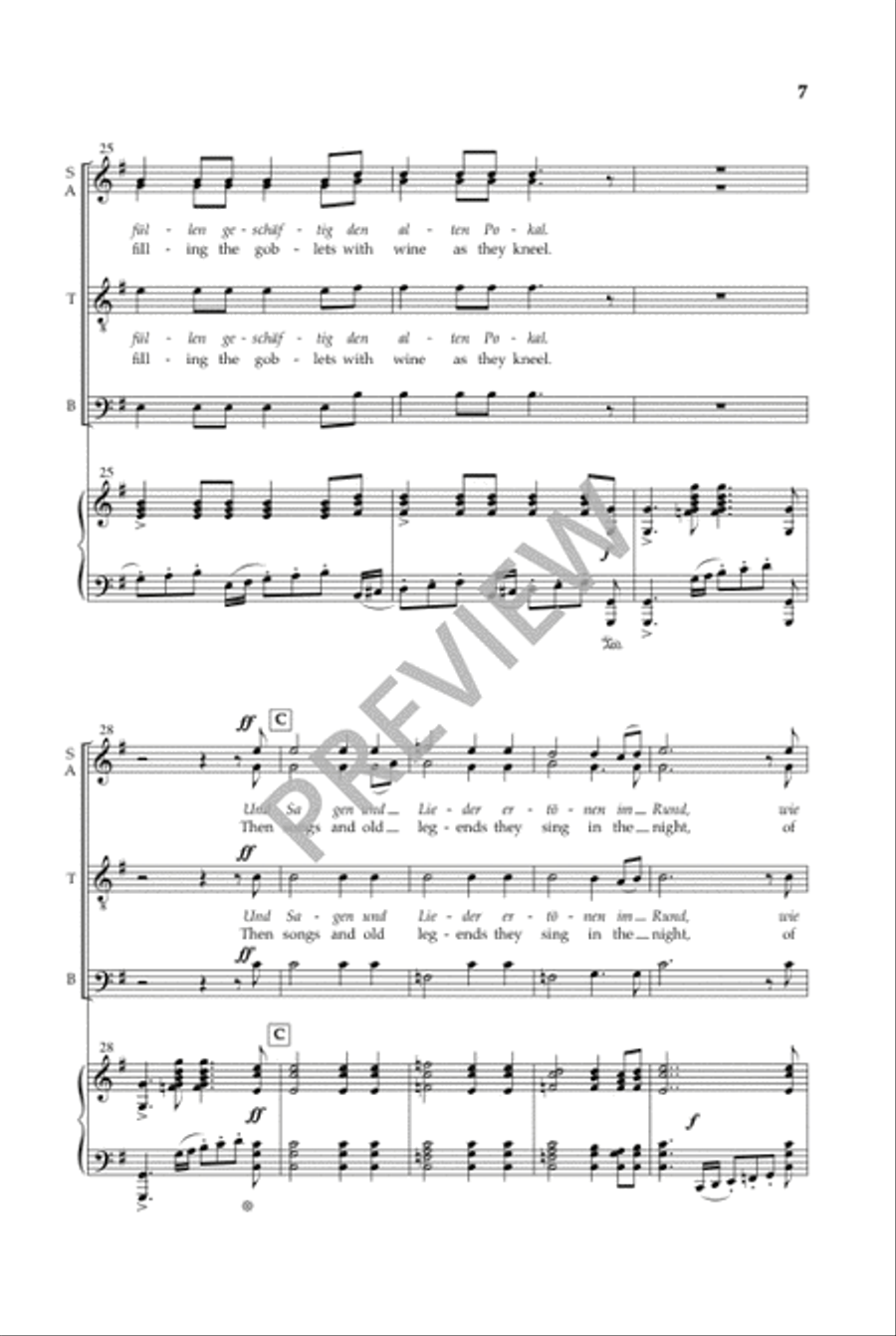 Zigeunerleben (SATB) 4-Part scores gallery preview page 6