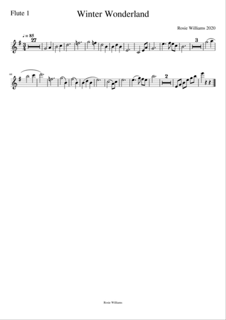 Winter Wonderland Small Ensemble scores gallery preview page 6