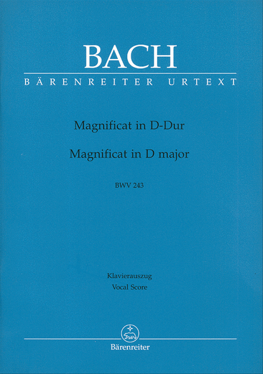 Magnificat D major BWV 243 SSATB scores gallery preview page 1