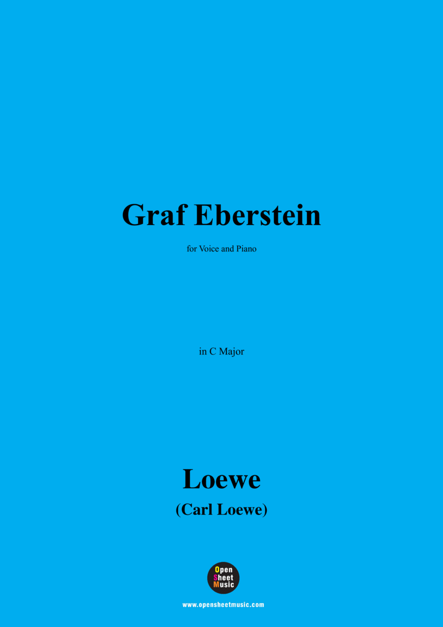 C. Loewe-Graf Eberstein(Zu Speier im Saale da hebt sich ein Klingen),in C Major Voice scores gallery preview page 1