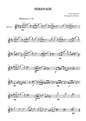 Serenade | Schubert | Alto Sax